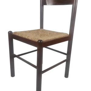 Sedia Pisa, in Legno Massello, Seduta in Paglia, Varie Colorazioni Disponibili