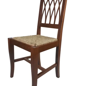 Sedia Griglia, in Legno Massello, Vari Colori e Sedute, Ordine Minimo 2 Pezzi