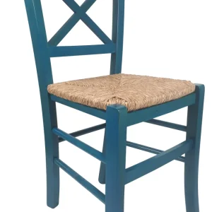 Sedia Cross, Paesana X, in Legno Massello, Vari Colori e Sedute, Ordine Minimo 2 Pezzi