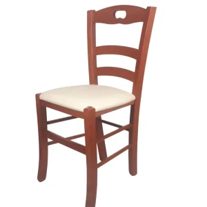 Sedia Loire, Seduta IMBOTTITA, in Legno Massello, Vari Colori, Alta qualità, Ordine Minimo 2 Pezzi