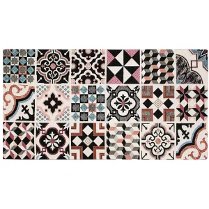 TAPPETO 115*175 MAIOLICHE NERO