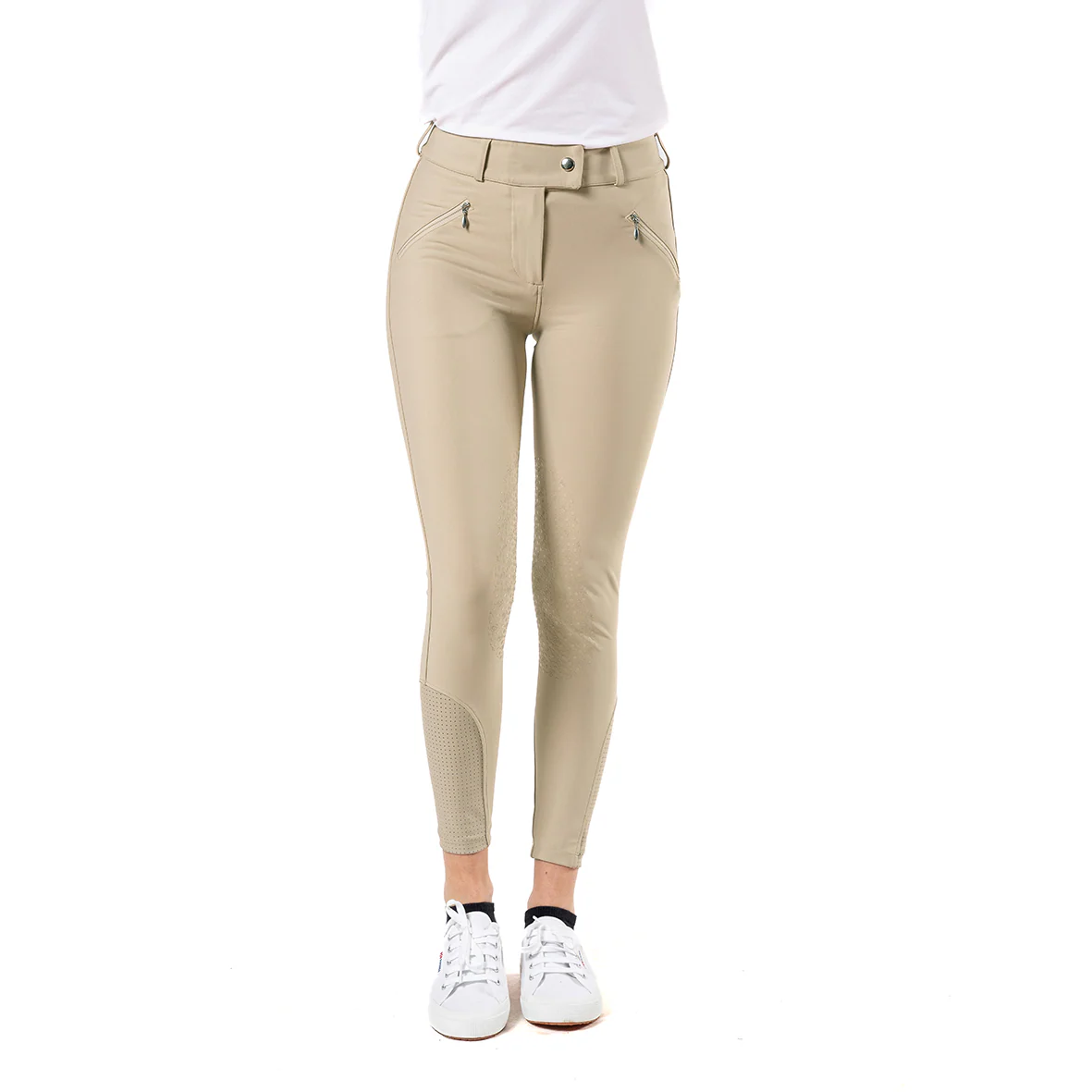 EVO - PANTALONI SARTORE DONNA IN TESSUTO TECNICO BEIGE