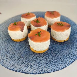 Mini Cheesecake Salato al Salmone