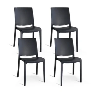 Set di 4 Sedie in polipropilene modello Danzica