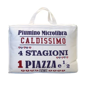 PIUMINO JEFF 4 STAGIONI 1 PIAZZA E MEZZA BIANCO